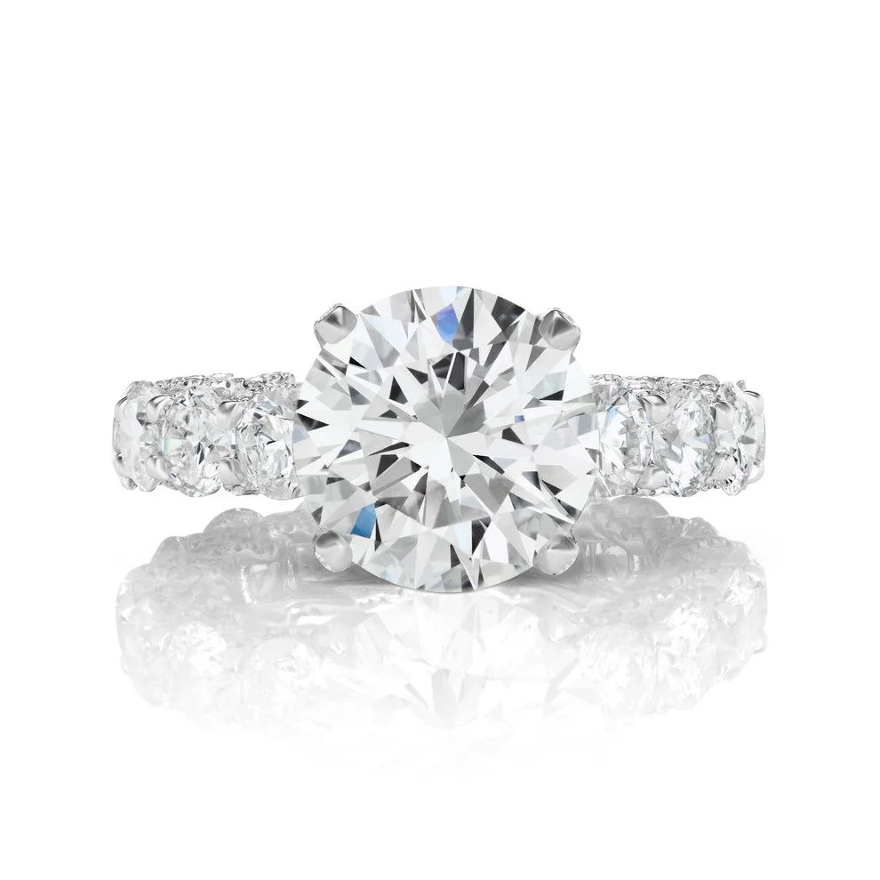 10.01 Carat Round Brilliant Cut Diamond Ring | VVS1 Clarity | H Color | Timeless Brilliance