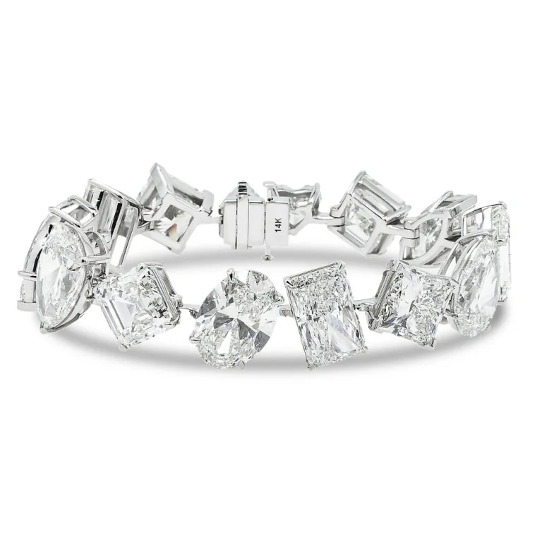 100-Carat Mixed Shape Diamond Tennis Bracelet | VVS-VS Natural Diamonds | Legacy Diamonds