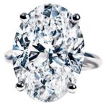 GIA Certified 11.02 Carat Oval Cut Diamond Ring | VS1 Clarity | H Color | Majestic Brilliance
