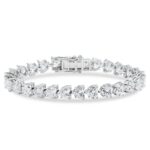 18.55-Carat Heart Diamond Tennis Bracelet | VVS-VS Natural Diamonds | Legacy Diamonds