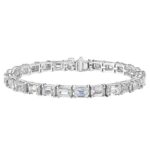21.30-Carat Emerald Cut Diamond Tennis Bracelet | VVS-VS Natural Diamonds | Legacy Diamonds