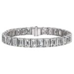 26-Carat Emerald Cut Diamond Tennis Bracelet | VVS-VS Natural Diamonds | Legacy Diamonds