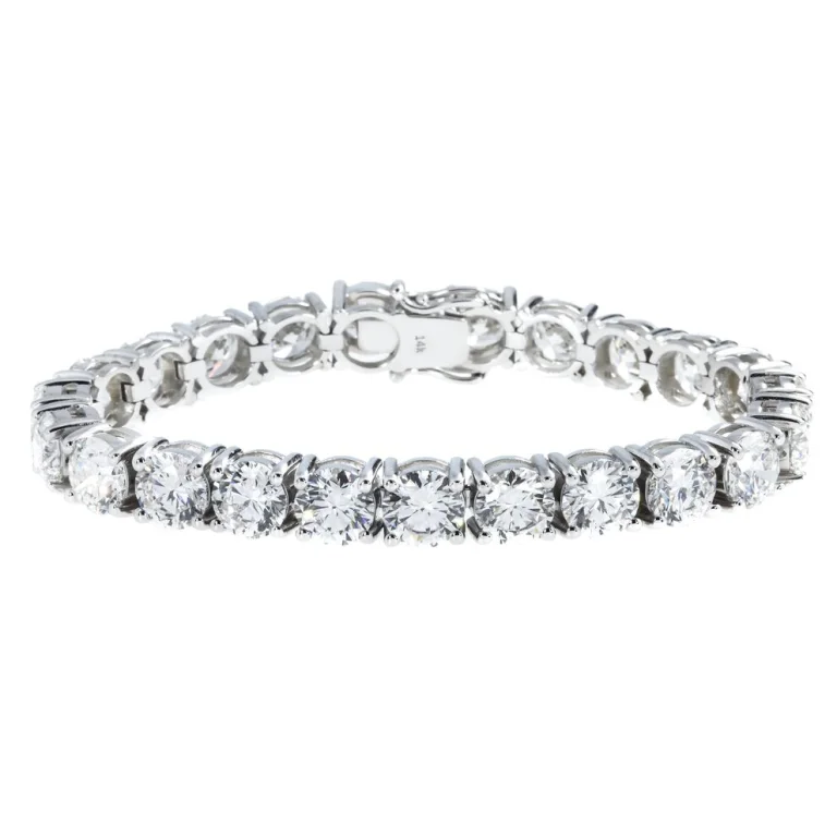 28-Carat Round Diamond Tennis Bracelet | VVS-VS Natural Diamonds | Legacy Diamonds