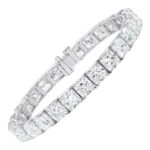 35-Carat Cushion Cut Diamond Tennis Bracelet | VVS-VS Natural Diamonds | Legacy Diamonds