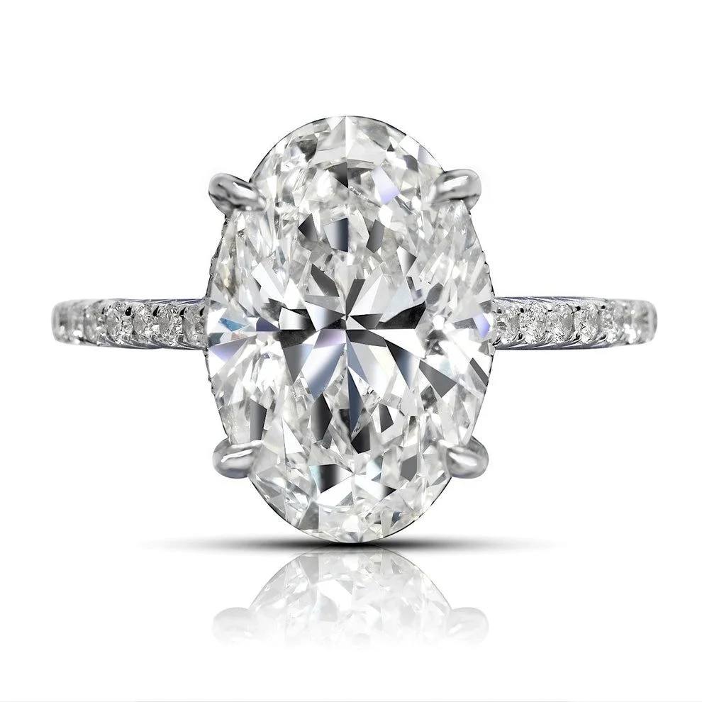 GIA Certified 5.01 Carat Oval Cut Diamond Ring | VS2 Clarity | I Color | Timeless Elegance
