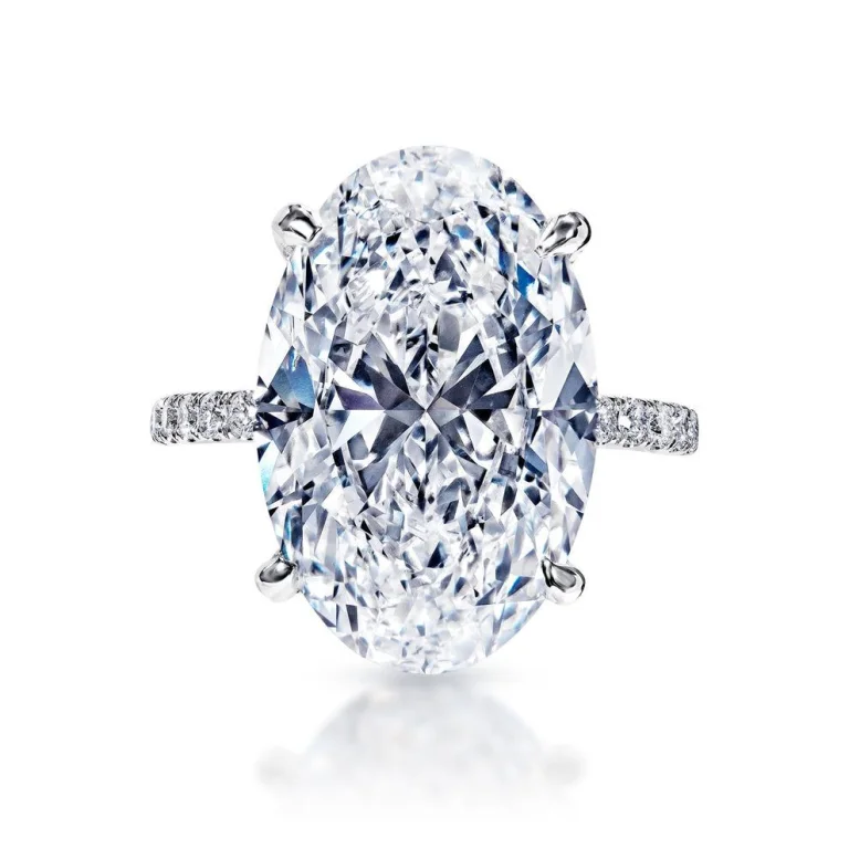 5.02 Carat Oval Cut Diamond Ring | VS2 Clarity | F Color | Timeless Brilliance 0398