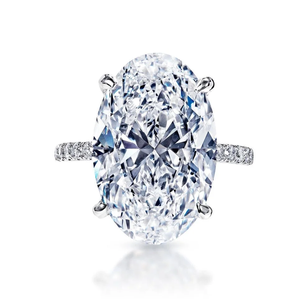 GIA Certified 5.02 Carat Oval Cut Diamond Ring | VS2 Clarity | F Color | Timeless Brilliance 0398