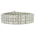 50.50-Carat Emerald Cut Diamond Tennis Bracelet | VVS-VS Natural Diamonds | Legacy Diamonds