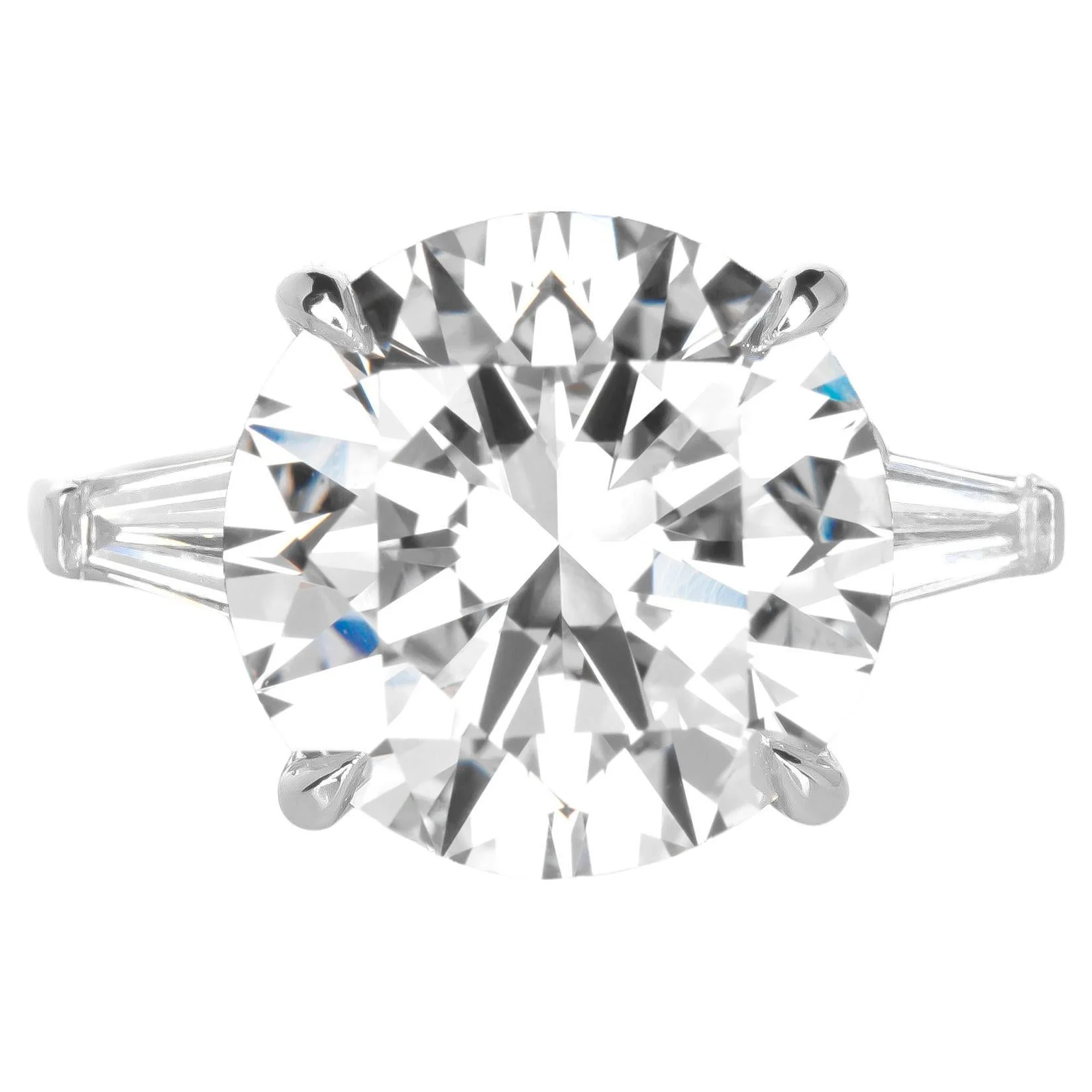 7.38 Carat Round Brilliant Cut Diamond Ring | VVS1 Clarity | I Color | Timeless Elegance