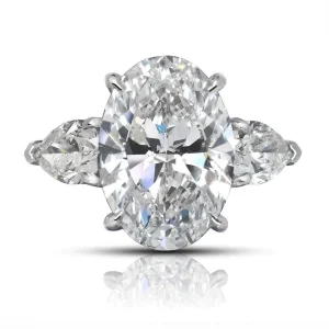 GIA Certified 6.01 Carat Oval Cut Diamond Ring | SI1 Clarity | J Color | Timeless Elegance