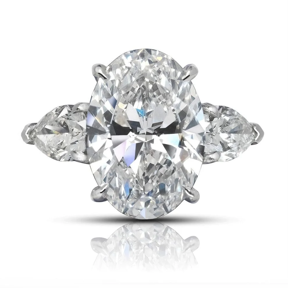GIA Certified 6.01 Carat Oval Cut Diamond Ring | SI1 Clarity | J Color | Timeless Elegance