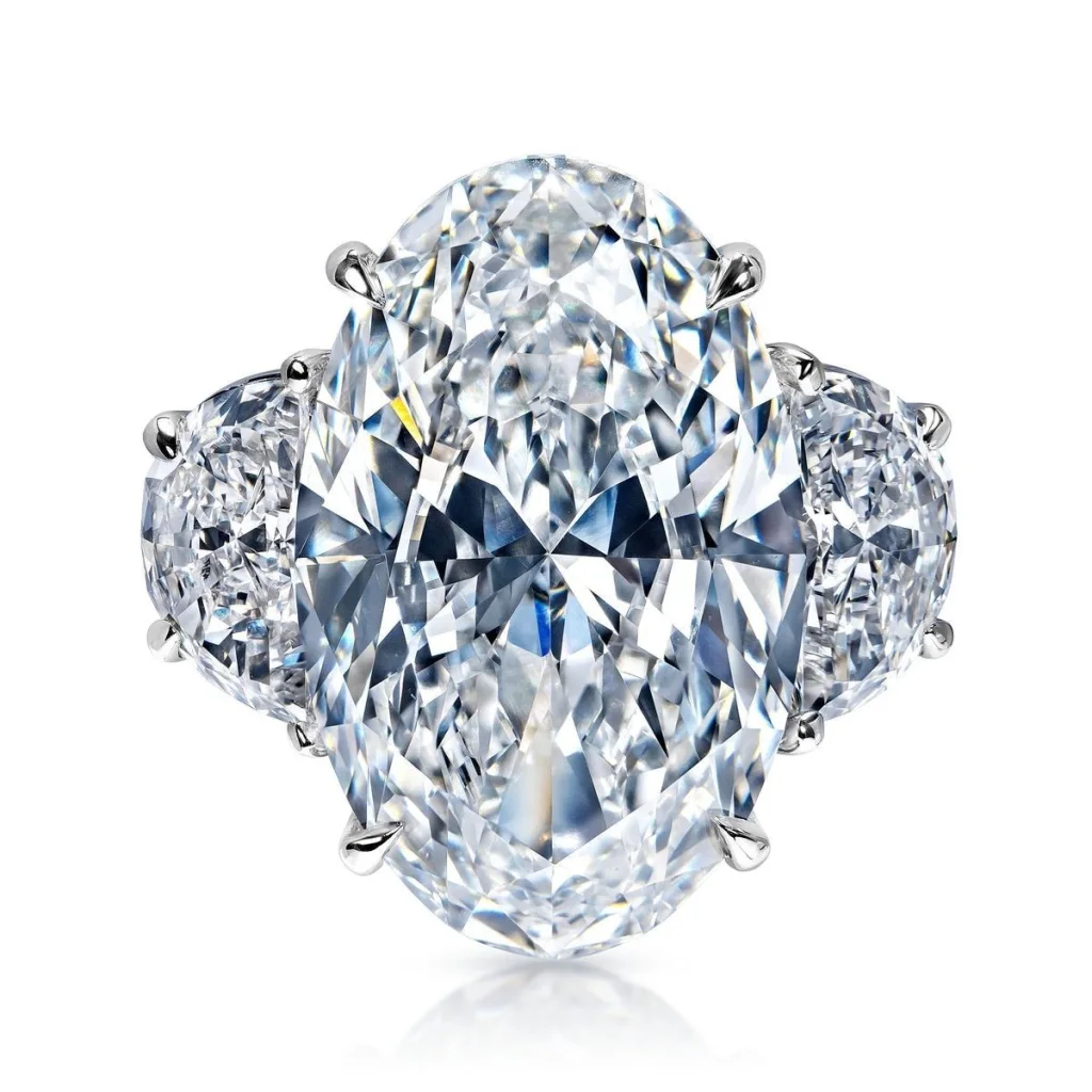 GIA Certified 7.01 Carat Oval Cut Diamond Ring | VVS2 Clarity | E Color | Timeless Elegance