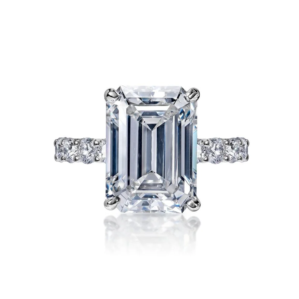 GIA Certified 5.02 Carat Emerald Cut Diamond Ring | VS2 Clarity | D Color | Exceptional Brilliance