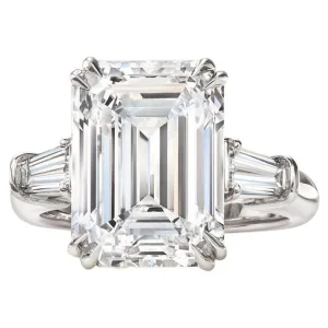 GIA Certified 5.02 Carat Emerald Cut Diamond Ring | VVS1 Clarity | H Color | Timeless Sophistication