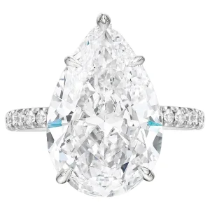GIA-Certificate-5.23-Carat-Pear-Cut-Diamond-Ring-VS2-Clarity-E-Color-Timeless-Brilliance