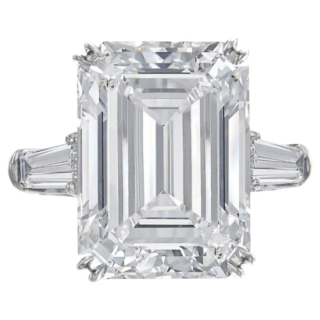 HRD Certified 5.09 Carat Emerald Cut Diamond Ring | VVS1 Clarity | I Color | Timeless Elegance