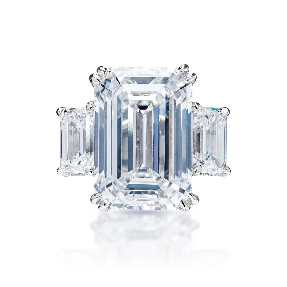 HRD Certified 5.19 Carat Emerald Cut Diamond Ring | VVS1 Clarity | I Color | Timeless Elegance
