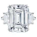 HRD Certified 7.11 Carat Emerald Cut Diamond Ring | VVS2 Clarity | I Color | Timeless Sophistication