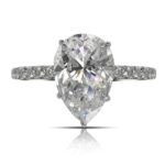 IGI Certified 5.01 Carat Pear Brilliant Cut Diamond Ring | VVS2 Clarity | I Color | Timeless Brilliance