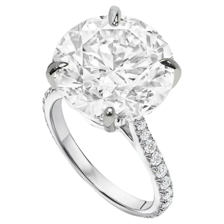 10.03 Carat Round Brilliant Cut Diamond Ring | VVS1 Clarity | E Color | Unparalleled Brilliance
