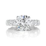 HRD Certified 10.01 Carat Round Brilliant Cut Diamond Ring | VVS1 Clarity | H Color | Timeless Brilliance
