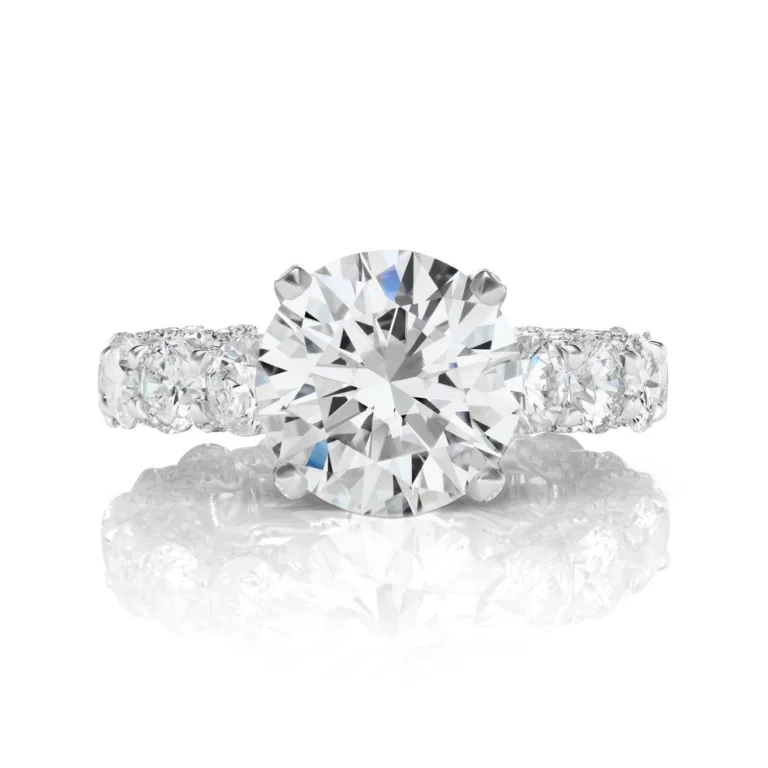 10.01 Carat Round Brilliant Cut Diamond Ring | VVS1 Clarity | H Color | Timeless Brilliance