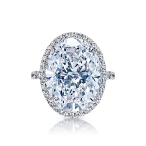 GIA Certified 5.03 Carat Oval Cut Diamond Ring | VS2 Clarity | E Color | Timeless Luxury