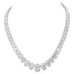 100-Carat Oval Tennis Graduated Necklace | Legacy Diamonds