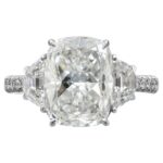 3-Carat Elongated Cushion Cut Diamond Ring | GIA Certified | Sale Price $46,000