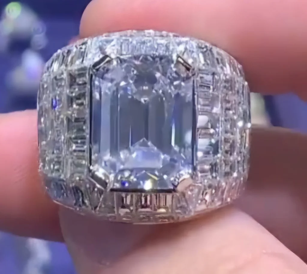 3-Carat Emerald Cut Diamond Ring | Timeless Elegance