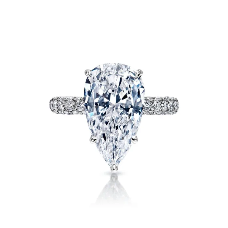 3-Carat Pear Diamond Ring | Classic Pear Solitaire