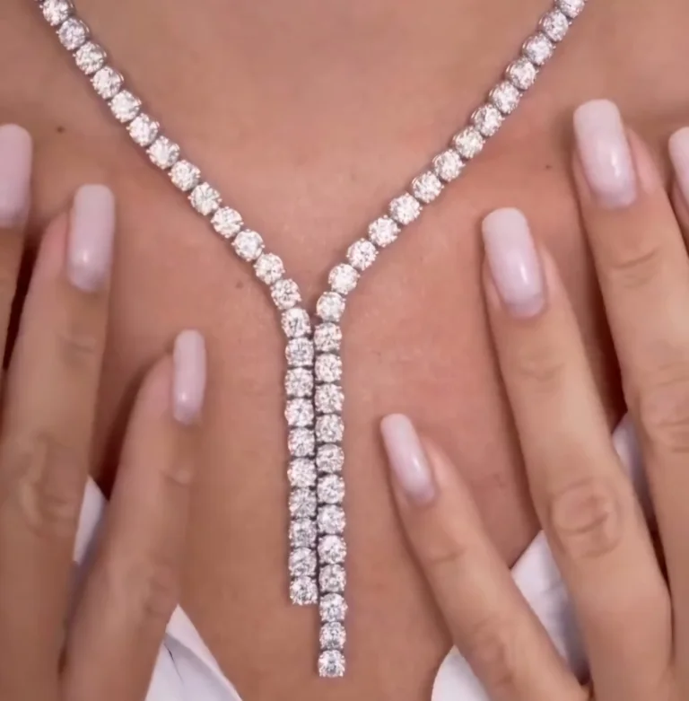 30-Carat Round Drop Diamond Necklace | Legacy Diamonds