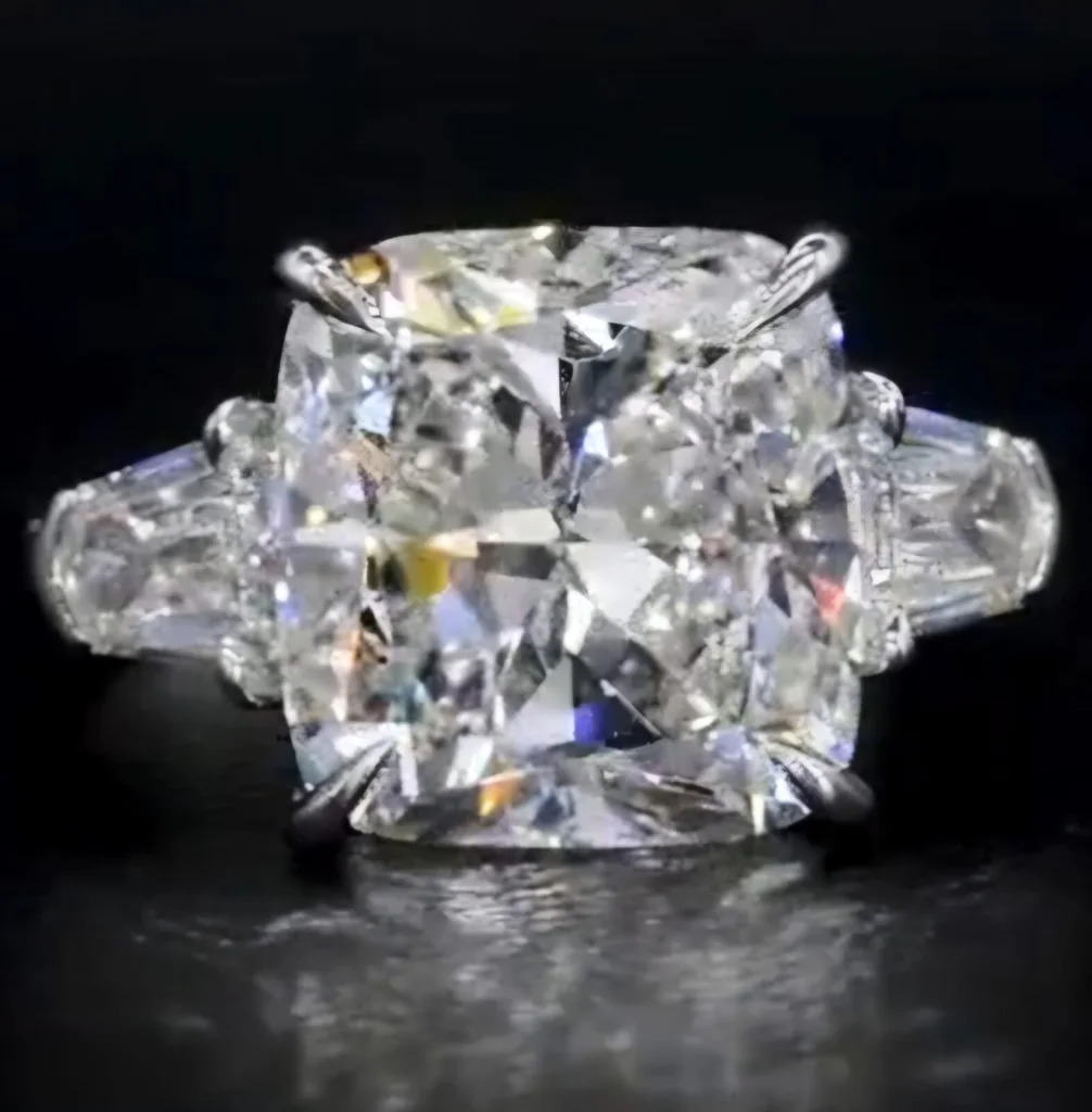 4-Carat Cushion Cut Diamond Ring | Timeless Elegance