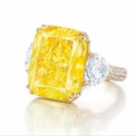 Stunning 4-Carat Fancy Yellow Cushion Cut Diamond Ring | GIA Certified