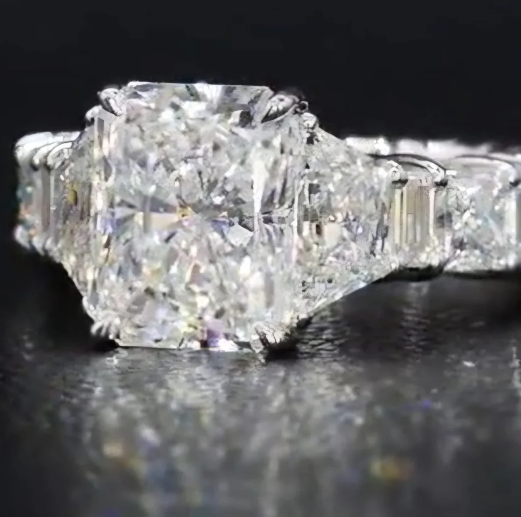 4-Carat Radiant Cut Diamond Ring | Timeless Radiance