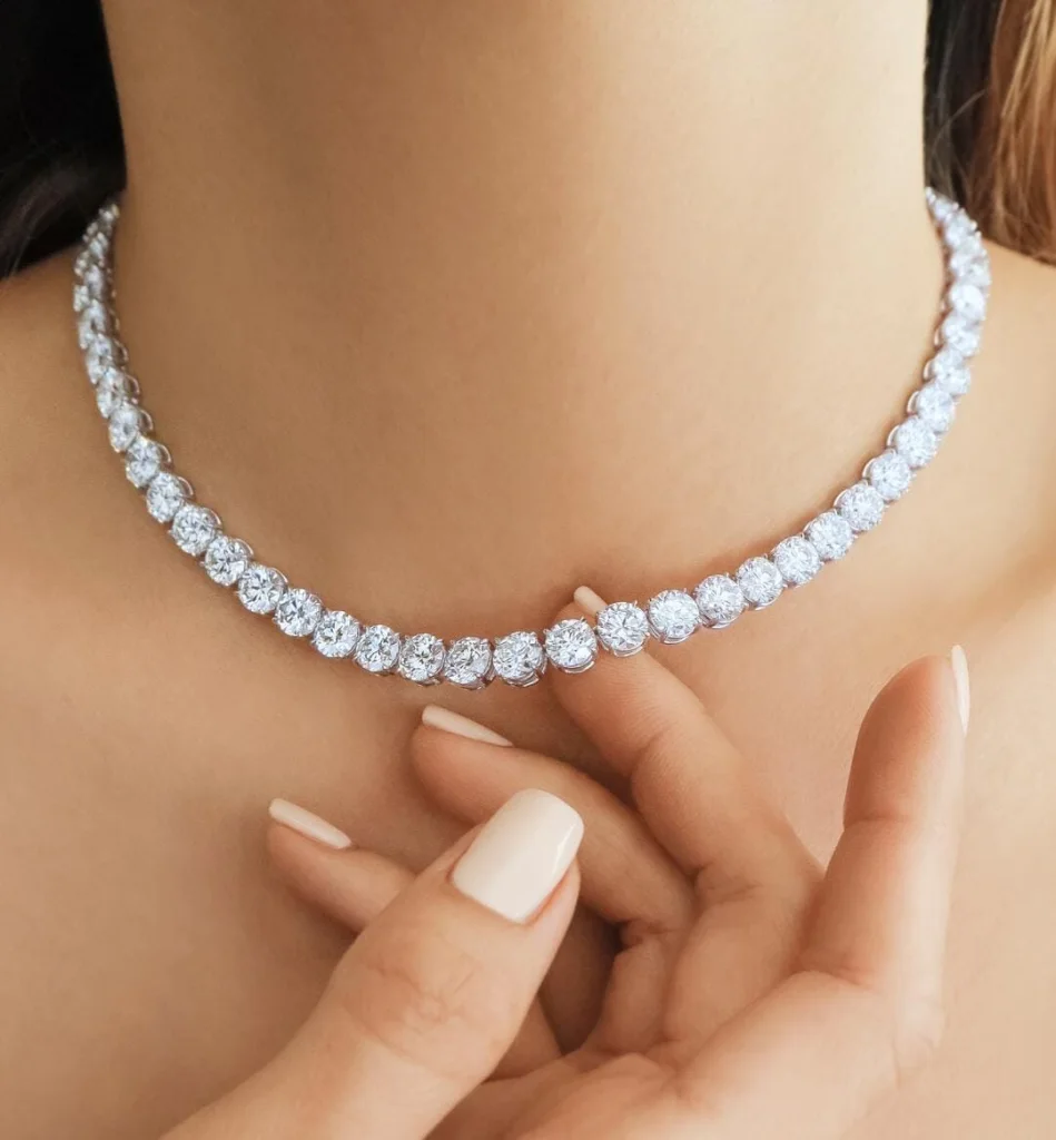 40-Carat Tennis Necklace | VVS-VS Natural Diamonds | Legacy Diamonds