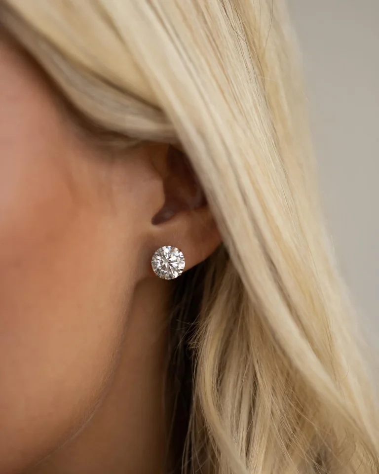 5-Carat Each Diamond Stud Earrings