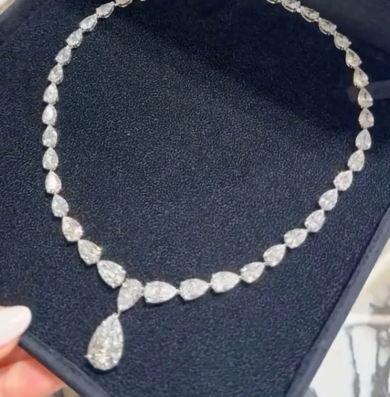 5-Carat Pear Drop Diamond Necklace | Legacy Diamonds
