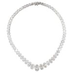 50-Carat Oval Tennis Graduated Necklace | Legacy Diamonds