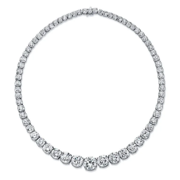 60-Carat Tennis Necklace | VVS-VS Natural Diamonds | Legacy Diamonds