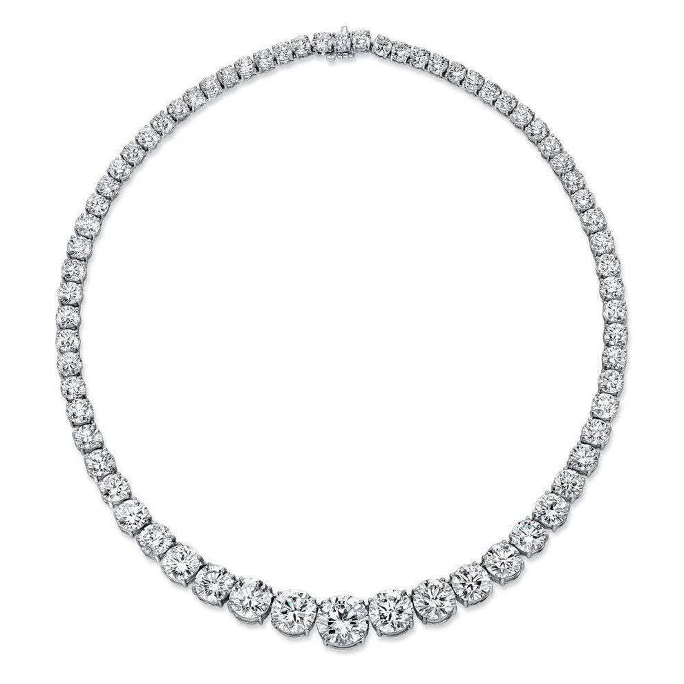 60-Carat Tennis Necklace | VVS-VS Natural Diamonds | Legacy Diamonds