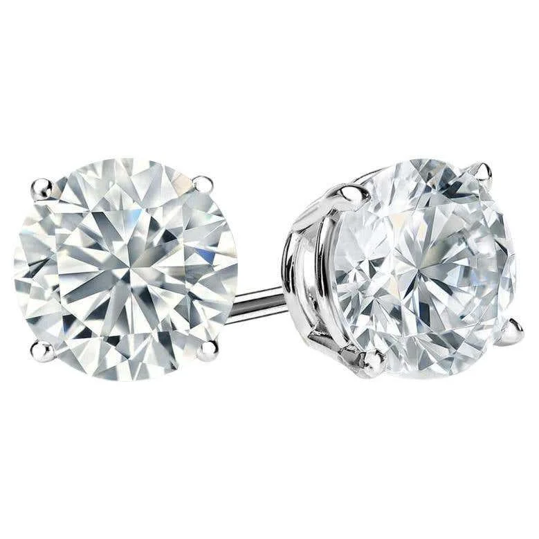 5-Carat Each Diamond Stud Earrings | Certified by GIA, IGI, and HRD