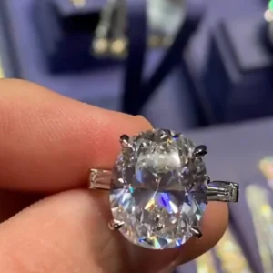 7-Carat Oval Cut Diamond Ring | Timeless Elegance