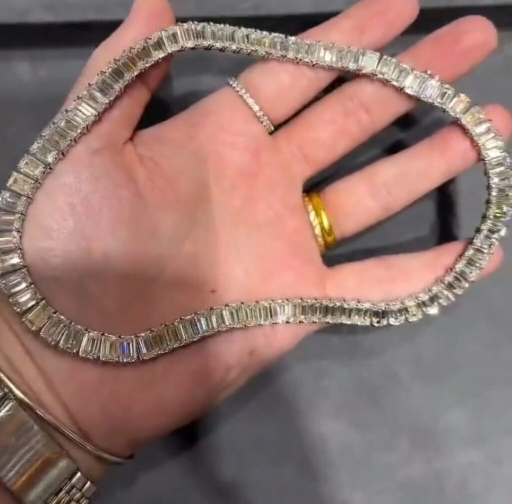 70-Carat Emerald Cut Diamond Necklace | Legacy Diamonds - Legacy ...