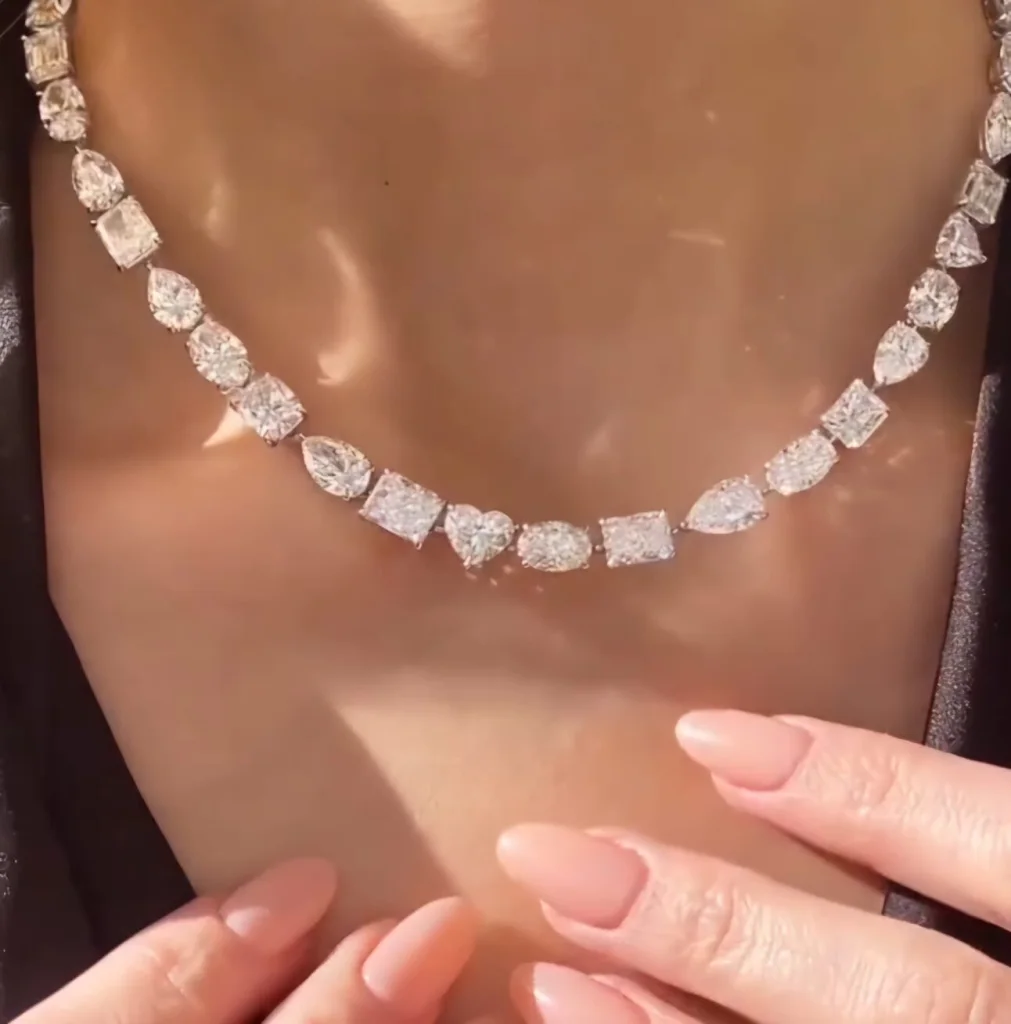 75-Carat Mixed Shape Diamond Necklace | Legacy Diamonds
