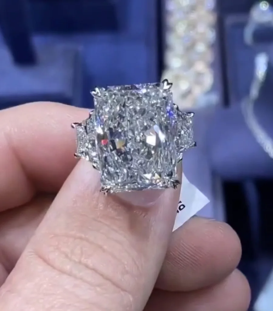 8-Carat Radiant Cut Diamond Ring | Unmatched Brilliance