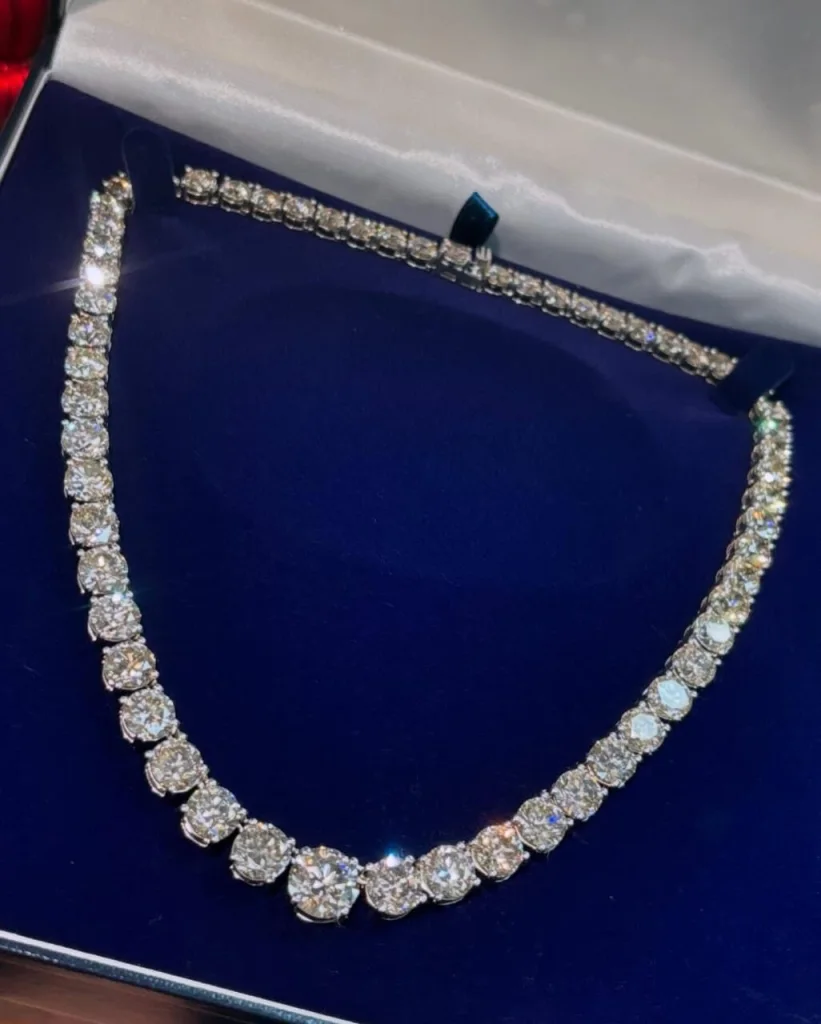85-Carat Tennis Riviera Necklace | VVS-VS Natural Diamonds | Legacy Diamonds