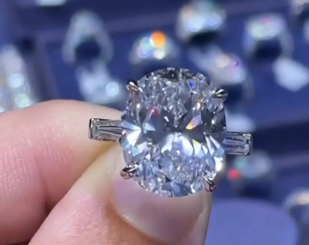 7-Carat Oval Cut Diamond Ring | Timeless Elegance