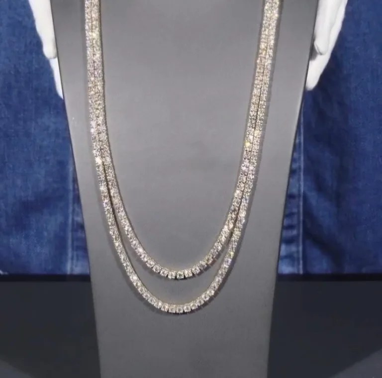 Dual Chain Tennis Necklace | 100-Carat Total Weight | Legacy Diamonds