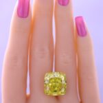 30.04-Carat Cushion Cut Fancy Vivid Yellow Diamond | GIA Certified